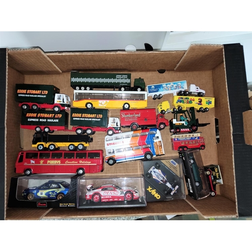 196A - A selection of various diecast vehicles including boxed Saico, Corgi and others, transport, advertis... 