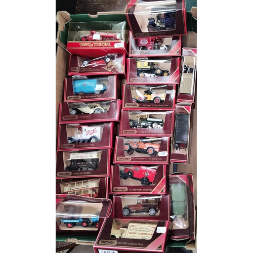 157 - A large selection of Matchbox Models of Yesteryear, advertising and other vehicles, boxed