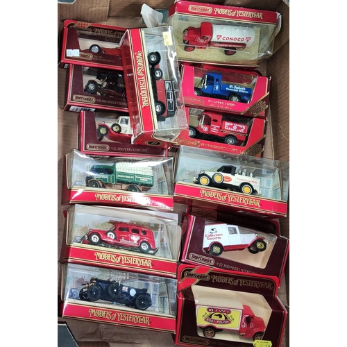158 - A large selection of Matchbox Models of Yesteryear, advertising and other vehicles, boxed