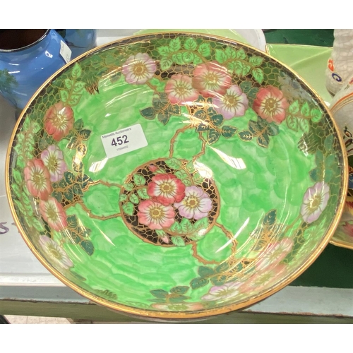 452 - A 1930's Maling lustre bowl; a 1930's Flaxmann jug etc