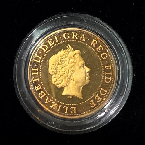 749G - A 22ct two pound coin, 