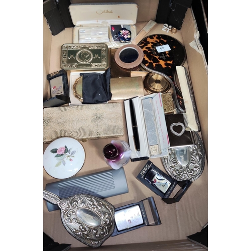 62 - A selection of collectors items and bric-a-brac:  dressing table mirrors; vintage Parker pen; c... 