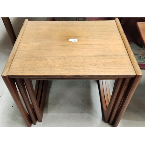904 - A nest of 3 teak occasional tables