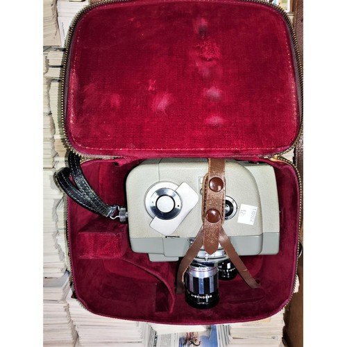 11 - A 1950's cine camera, Sekonic Elmatic 8, in leather caseNO BIDS SOLD WITH NEXT LOT