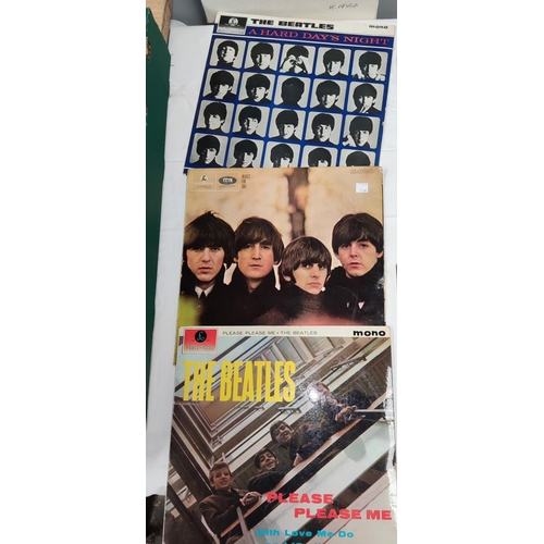 140A - THE BEATLES: 3 MONO LP's Please Please Me, Beatles for Sale and A Hard Day's Night
