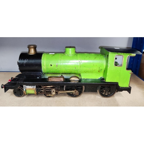 100A - A scratch built steam train, length 51cm approx. 3