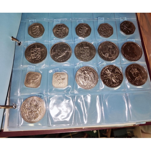 240C - An album of coins from the Channel Islands and the Isle of Man, some sets, £2 coins etc