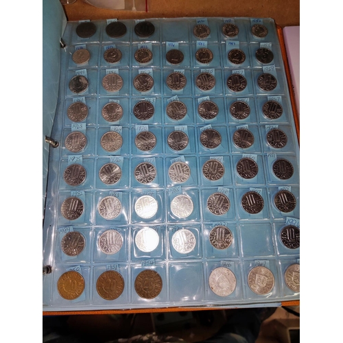 240D - AUSTRIA & ITALY collections of coins in album