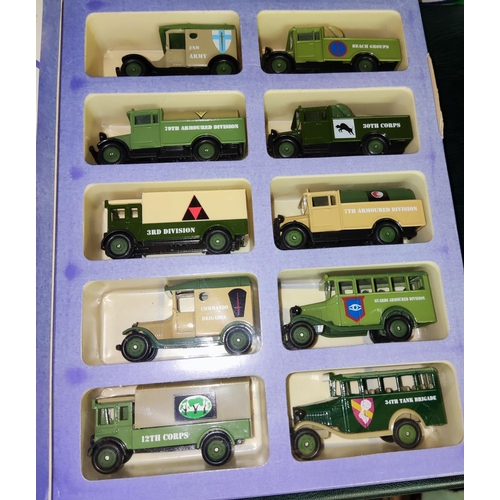 246 - WWII D-Day Collection of vintage vehicles, and a collection of medallions and facsimile items