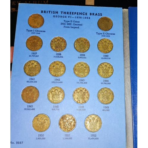 254 - GB: a collection of brass 3d's 1937 - 1967 including the rarer dates 1946 & 1949
