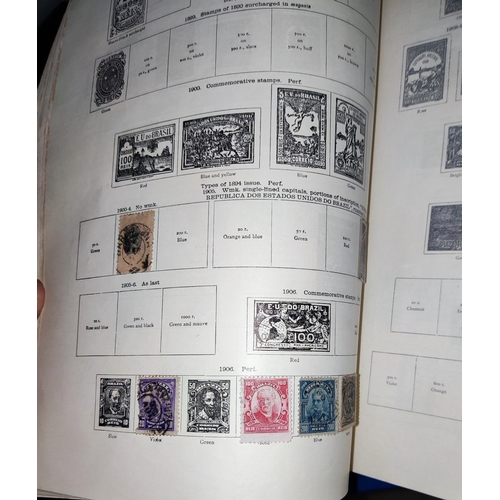 266 - A vintage collection of around 1200 stamps in a New Ideal Postage Stamp Album
