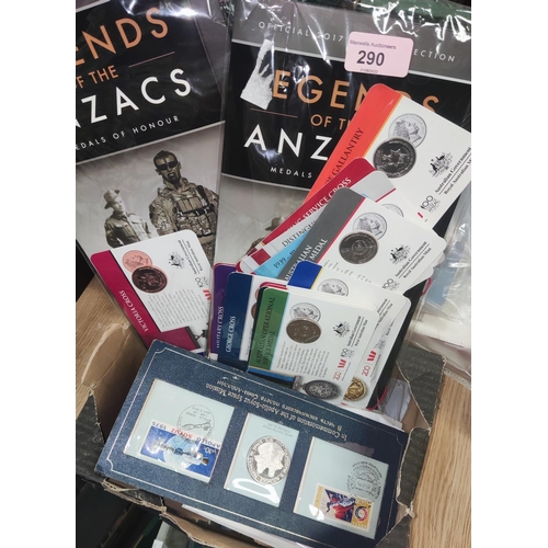 290 - LEGENDS of the ANZACS, Coin Collection, other commemorative coins and medals