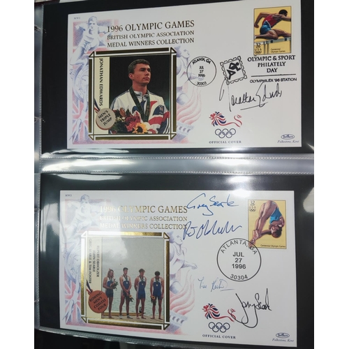 291 - 1996 OLYMPIC GAMES Medal Winners Collection, 16 autographed covers and others including Steve Ovett,... 