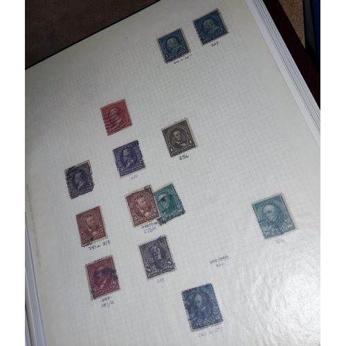 313 - USA: a collection of stamps in album, early to late, a small group of other stamps