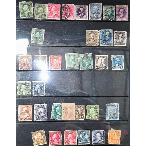 330 - USA: a collection of stamps in stock book