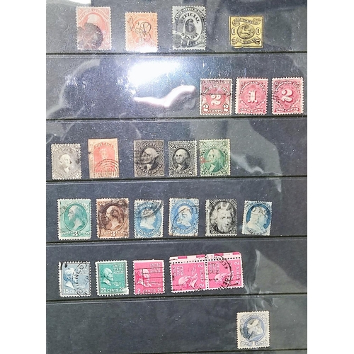 330 - USA: a collection of stamps in stock book
