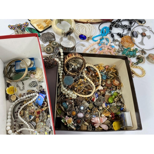 687 - A large selection of costume jewellery etc. 