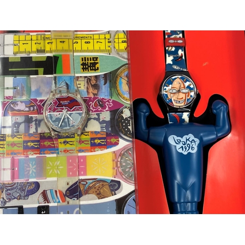 707A - A Swatch Watch originally boxed 'The Club Special GZ700 Blue Looka' 1996 spring summer; a Swatch Wat... 