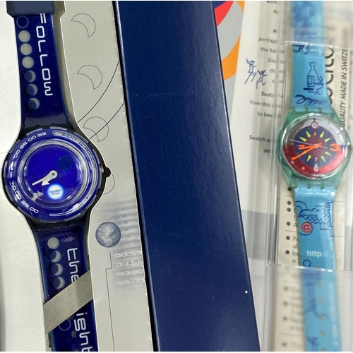 708A - A Swatch Watch originally boxed 'The Club Special Follow the Light' No/2800/20,000; A Swatch Wa... 