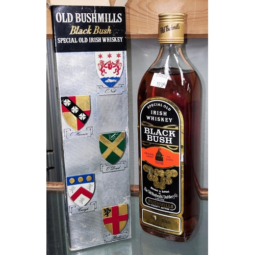 193a - A 750 ml bottle of Old Bushmills Black Bush Irish whiskey, in vintage box with crests
