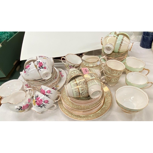 530 - A selection of 1950's+ bone china tea ware