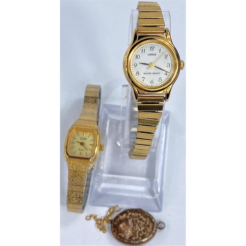 692 - A Citizen Quartz ladies wristwatch, a Lorus similar wristwatch and 2 other pieces