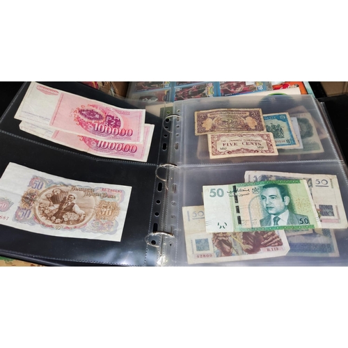 347 - A collection of world bank notes in album