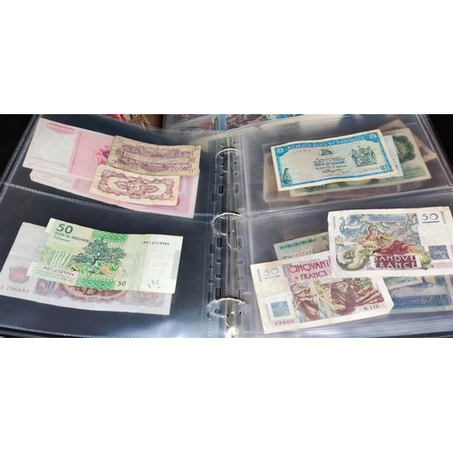 347 - A collection of world bank notes in album
