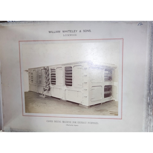 364 - COTTON INDUSTRY - William Whiteley & Sons, catalogue of machinery with over 50 sepia photographs... 