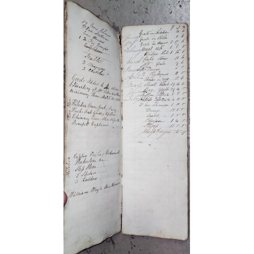 365 - VETERINARY RECEIPT BOOK, 19th century, manuscript book of receipts for 'The Murrain' etc includes an... 