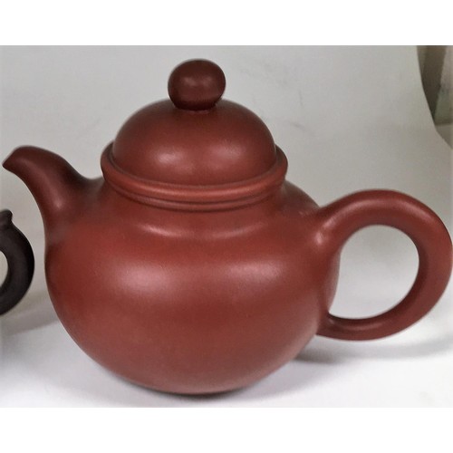 449 - Two Chinese Yixing tea pots