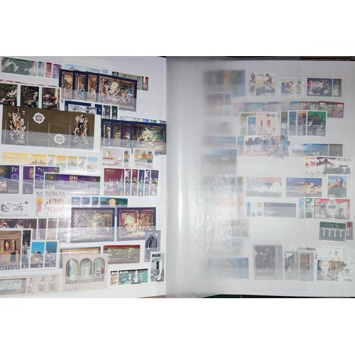 320 - MALTA: a collection of stamps in stock book