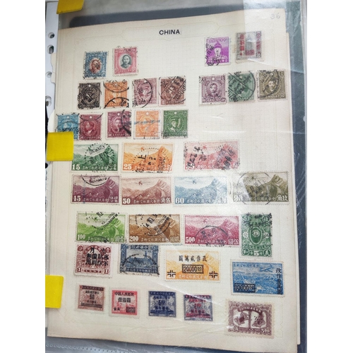 398A - A collection of Chinese stamps on sheets
