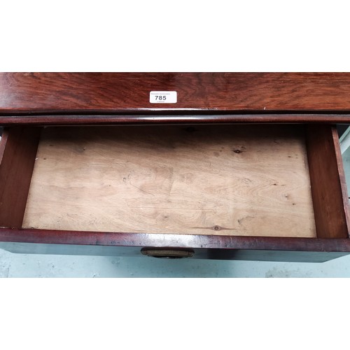 785 - A 1900's continental hall table fitted single drawer and undershelf, 67cm wide
