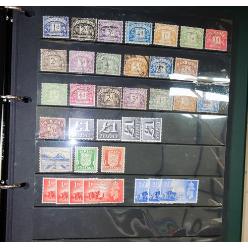 224 - GB and COMMONWEALTH, a collection of stamps in 2 stockbooks