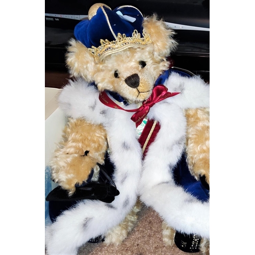 263 - To Hermann mohair teddy bears:  HM Queen Elizabeth II Golden Jubilee, 389/50; Concorde, 123/250... 