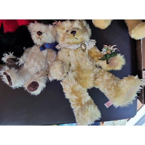 266 - A selection of vintage and later teddy bears by Dean's; Freedom; Metro; etc.