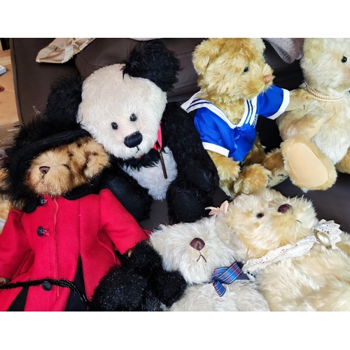 266 - A selection of vintage and later teddy bears by Dean's; Freedom; Metro; etc.