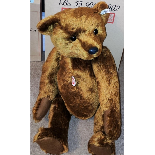 276 - A Steiff large commemorative teddy bear, 1902, boxed, height 55cm