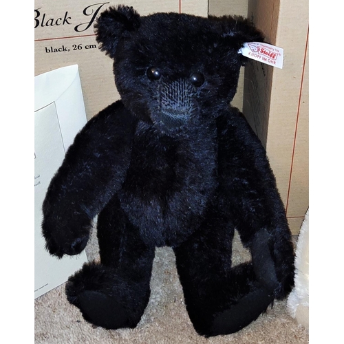 278 - Two Steiff limited edition bears:  'Black Jack', 1359/2004, with certificate, height 26cm & 'The... 