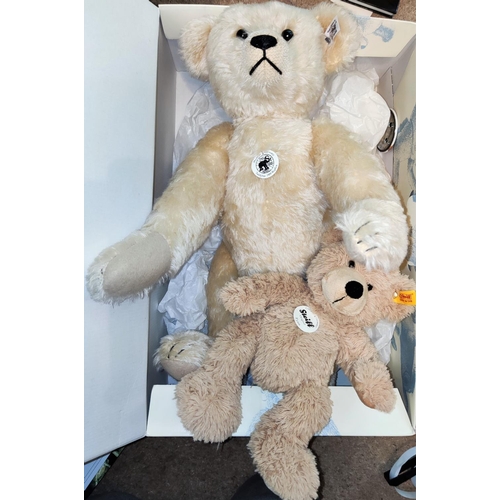 287 - A Steiff limited edition bear replica of 1909, 936/1909, with box, height 46cm; another Steiff bear ... 