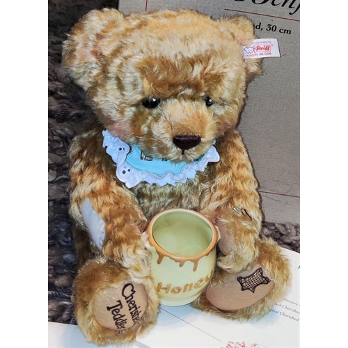 289 - A Steiff limited edition bear 'Benji' with Cherished Teddies, 1224/5000, boxed with certificate, hei... 