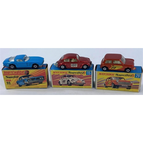 310 - Three boxed Matchbox Superfast diecast vehicles