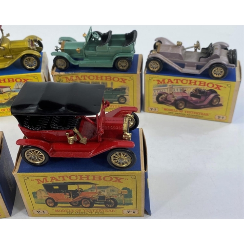 311 - Vintage Matchbox models of Yesteryear boxed Y-1, Y2, Y3, Y6, Y7, Y11, Y14, Y15