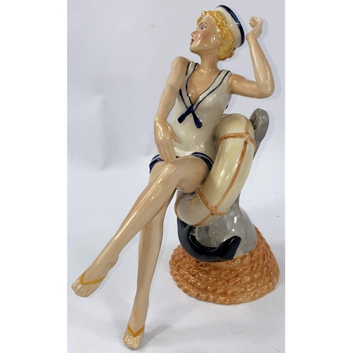 540 - A Peggy Davies figure:  Marilyn Monroe, decorating sample, height 21 cm