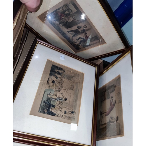 18 - A selection of 19th century and other etchings/prints, hunting; etc.No bids sold with next lot... 