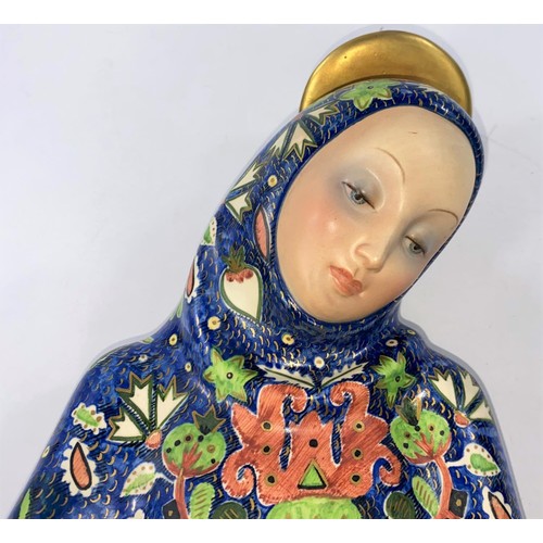 504 - LENCI - figure designed by Helen Koenig Scavini (1886-1974) for Lenci, Madonna Dell'Amore, figure of... 