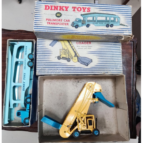 394 - Two original boxed Dinky 'Super Toys'  items 982 Pullmore car transporter and 964 Elevator Load... 