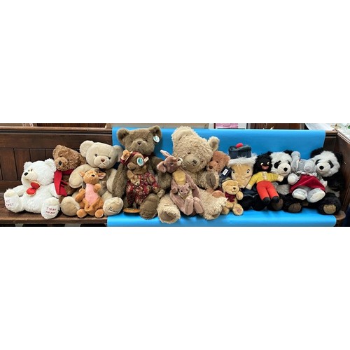 301b - A box of mixed Teddy Bears including Merrythought