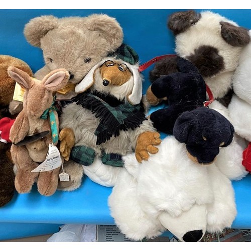 301d - A box of mixed Teddy bears